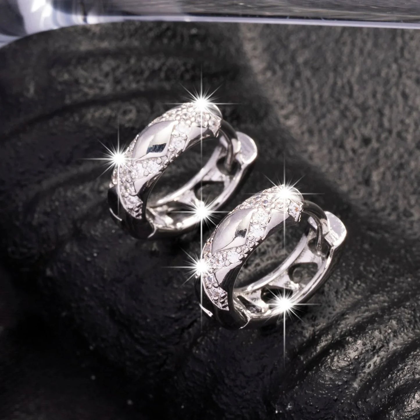 Small Hollow Cross Earrings Retro Style