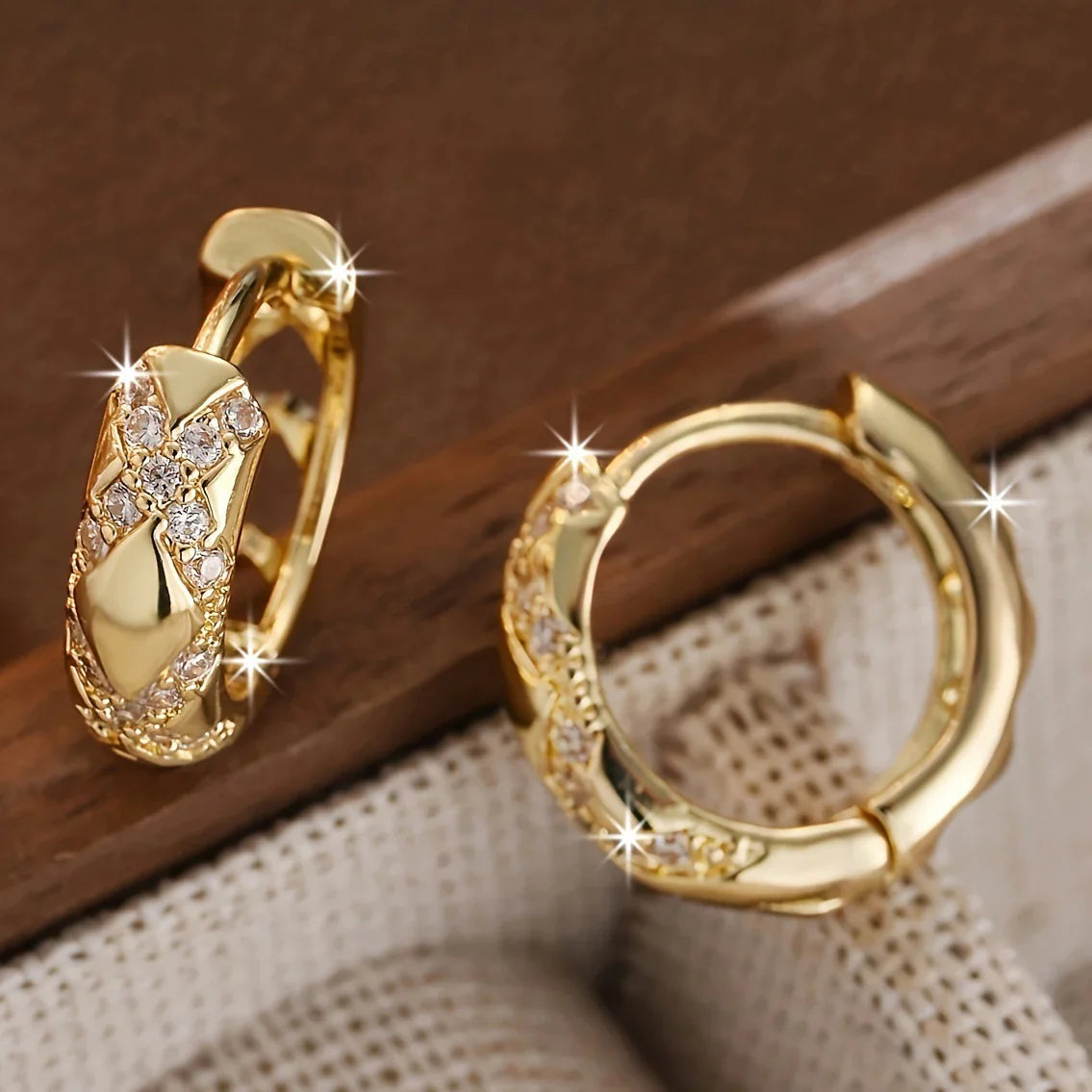 Small Hollow Cross Earrings Retro Style