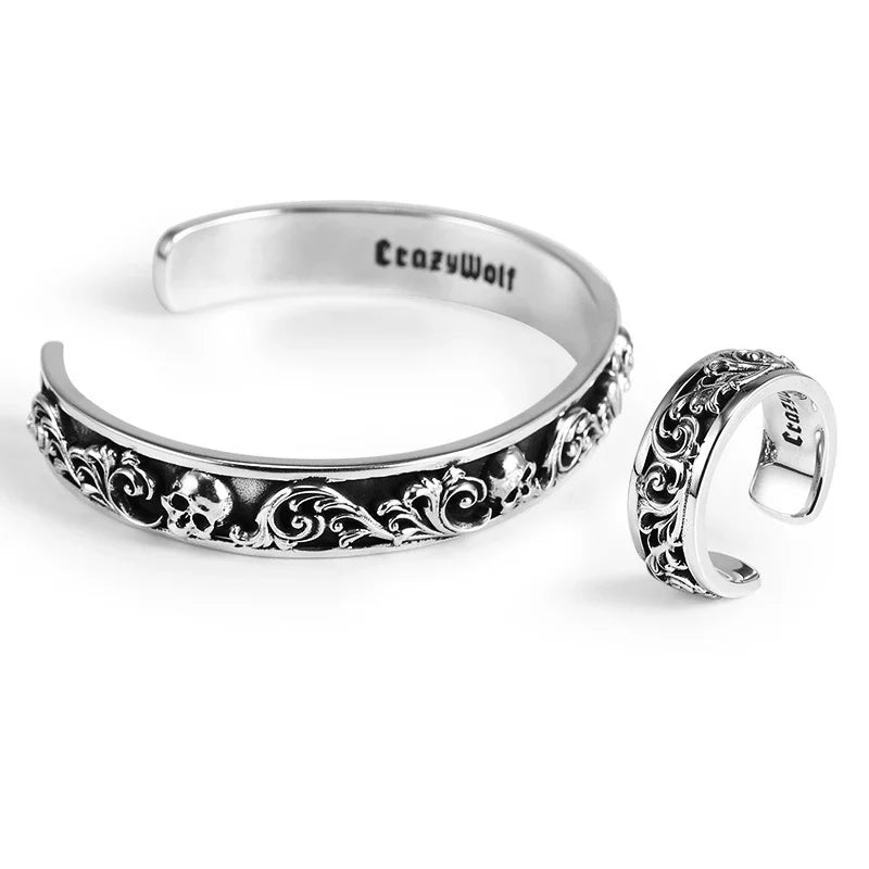 925 Marcasite Ring Couple Silver Handmade