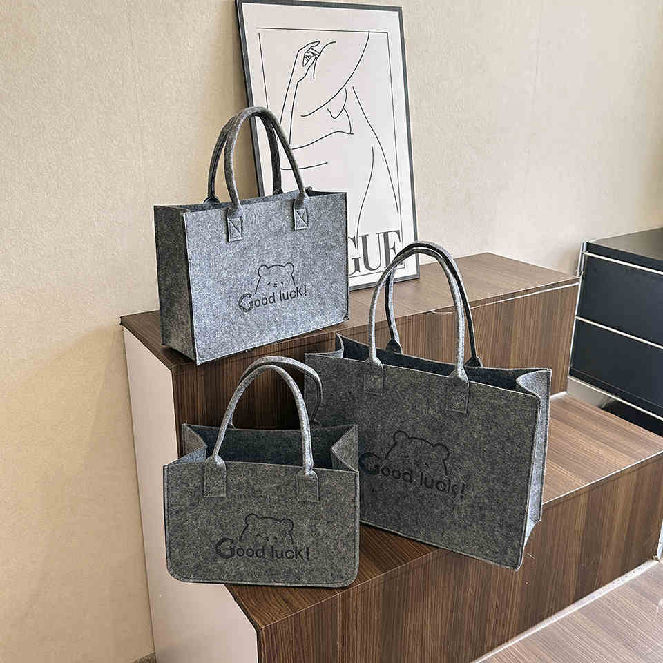 Large Capacity New Versatile Felt Single-shoulder Bag